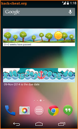 Pregnancy Tickers - Widget screenshot