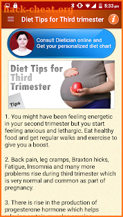 Pregnancy Tips Diet Nutrition screenshot