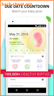 Pregnancy Tracker & Baby Countdown - Glow Nurture screenshot