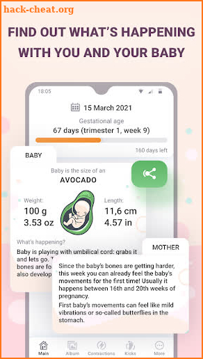 Pregnancy tracker week by week, countdown screenshot