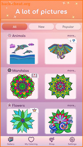 Premium Coloring Book - color by number, coloring screenshot