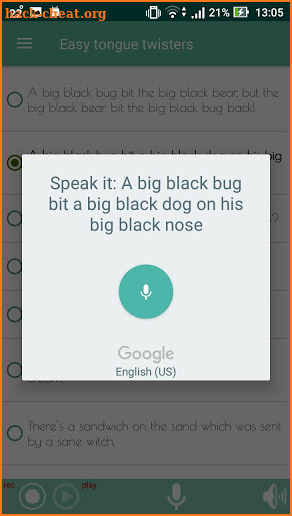 Premium English Tongue Twisters with pronunciation screenshot