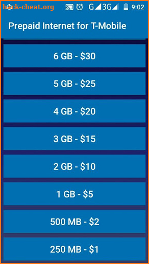 Prepaid Internet for T-Mobile screenshot