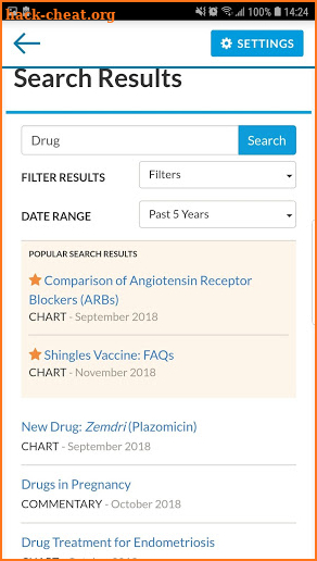 Prescriber's Letter screenshot