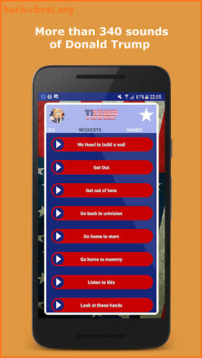 President Donald Trump Soundboard screenshot