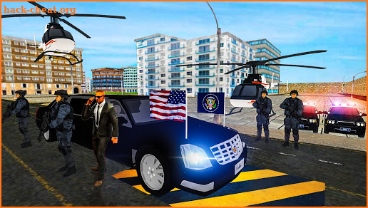 President Games: Police Helicopter & Limo Sim 🚁 screenshot