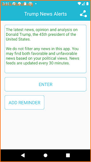 President Trump News Alerts screenshot