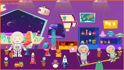 Pretend Play Space Town screenshot