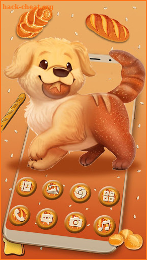 Pretty Bread Doggy Themes Live Wallpapers screenshot