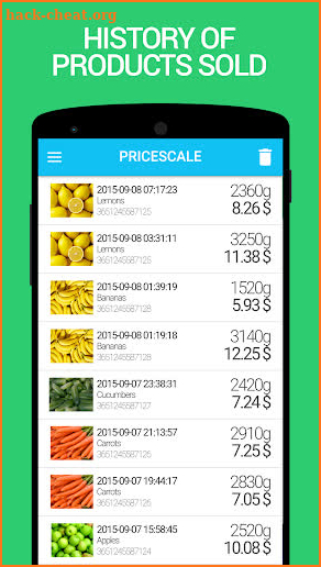 Price Scale Lite digital scale screenshot