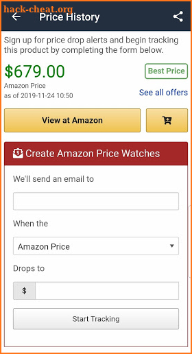 Price Watch for Amazon screenshot