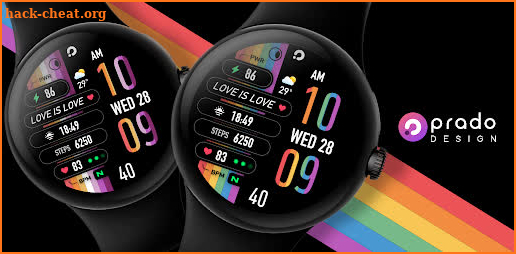 PRIDE RAINBOW Watch Face screenshot