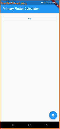 Primary Flutter Calculator screenshot