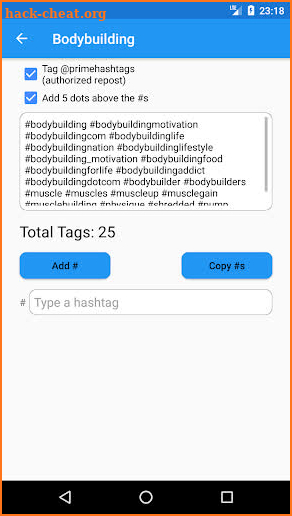 Prime Hashtags Pro screenshot