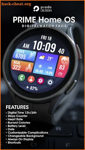 PRIME Home OS Watch Face screenshot