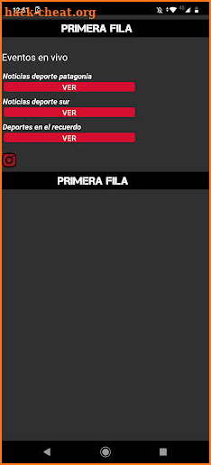 Primera fila screenshot