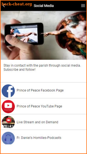 Prince of Peace Parish screenshot