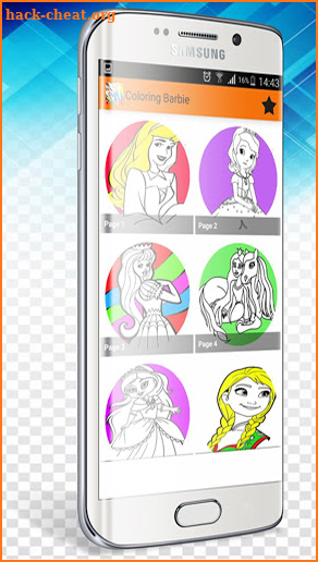 princess Barbie coloring games screenshot