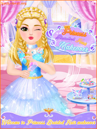 Princess Braided Hairstyle Makeover screenshot