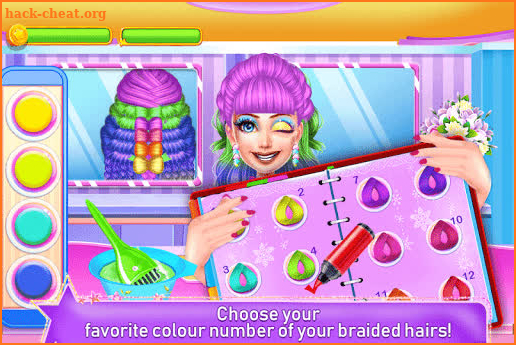 Princess Braided Hairstyles by Number screenshot