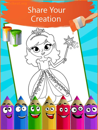 Princess Coloring Book - Girls Draw screenshot