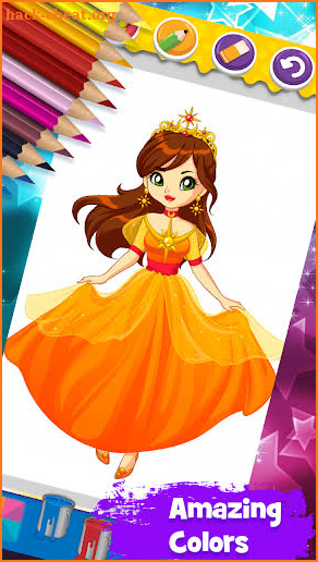 Princess Coloring Book - Learn & Games for Kids screenshot