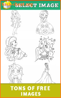 Princess Coloring Book Pages Art For Kids 2018 screenshot