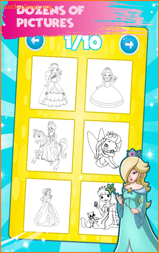 Princess Coloring Book Pages: Kids Coloring Games screenshot