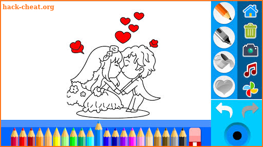 Princess Coloring Page game screenshot