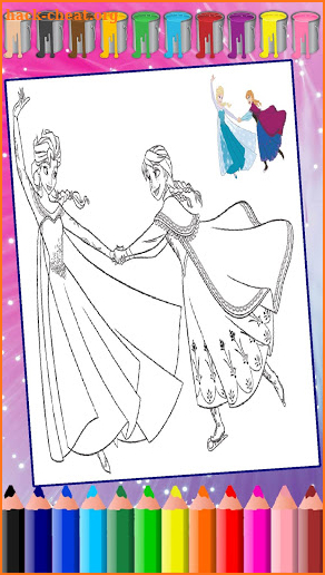 Princess Coloring, Princess Coloring Pages. screenshot