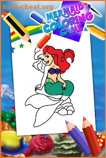 Princess Mermaid Coloring Game screenshot