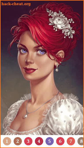 Princess Paint by Number Game screenshot