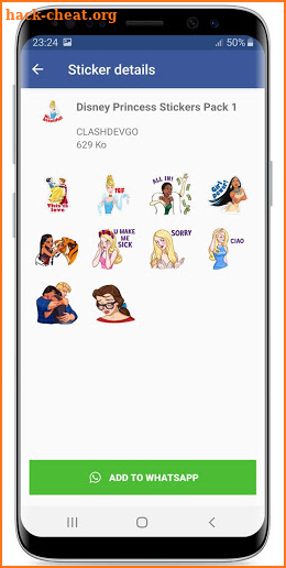 Princess Stickers ! WAStickerApps for Whatsapp screenshot