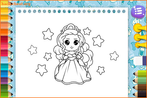 Princesses Coloring Pages for Kids screenshot