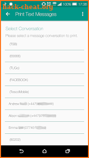 Print Text Messages (Pro) screenshot