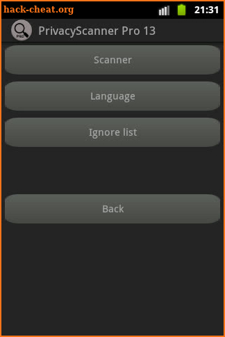 Privacy Scanner (AntiSpy) Pro screenshot