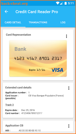 Pro Credit Card Manager NFC screenshot