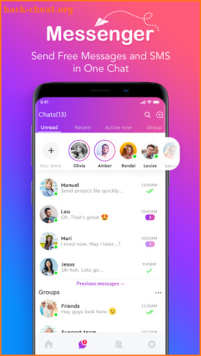 Pro Messenger - Free Text, Voice & Video Chat screenshot