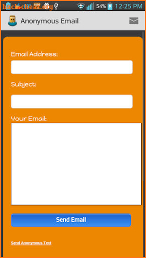 Pro Send Anonymous Email/Text screenshot