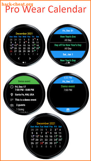 Pro Wear Calendar screenshot