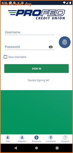 ProFed Digital Banking screenshot
