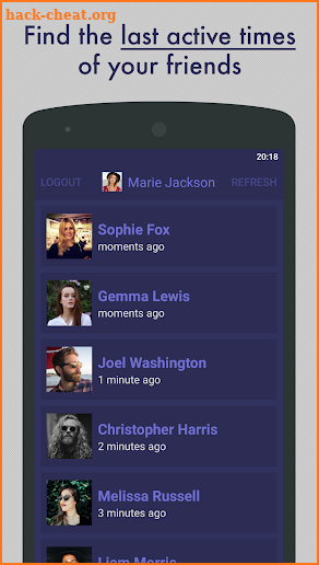 Profile Tracker: Last Seen & Secret Interactions screenshot