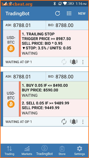 ProfitTrading For Coinbase GDAX Trade much faster screenshot