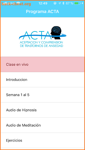 Programa ACTA screenshot