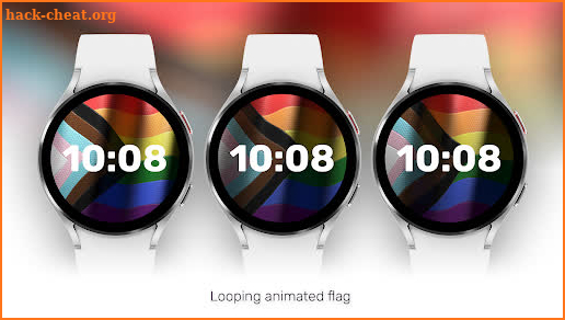 Progress Pride Flag Watch Face screenshot