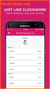 Project Nursery SmartBand screenshot