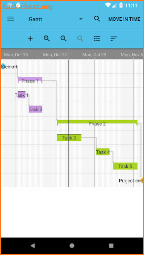 Project Schedule screenshot