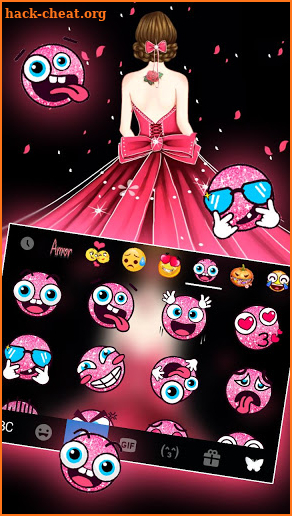 PROM GIRL Keyboard Theme screenshot