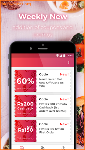 Promo Code for Zomato Online Order Offers screenshot