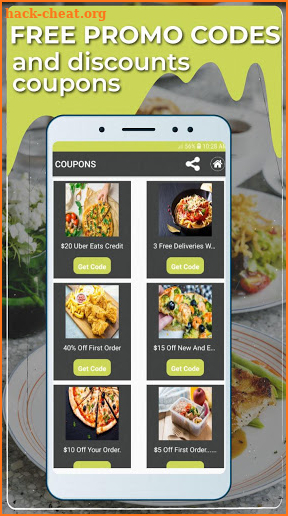 Promo Codes for UberEats screenshot